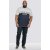 D555 Morris T-shirt Navy - Koszulki - T-shirty meskie Duże Rozmiary - 2XL-14XL