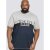 D555 Morris T-shirt Navy - Koszulki - T-shirty meskie Duże Rozmiary - 2XL-14XL