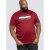 D555 Tempa T-shirt Red - Koszulki - T-shirty meskie Duże Rozmiary - 2XL-14XL