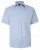 Kam Jeans 6283 Casual SS Herringbone Shirt Blue - Koszule - Koszule 2XL-10XL