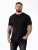 D555 Smartly Koszulka okrągły dekolt Czarna 5-pak - Koszulki - T-shirty meskie Duże Rozmiary - 2XL-14XL