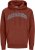 Jack & Jones CALEB Hoodie Red - Bluzy & bluzy z kapturem - Bluzy & Bluzy z kapturem 2XL-12XL