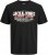 Jack & Jones Logo 2COL T-Shirt Black - Koszulki - T-shirty meskie Duże Rozmiary - 2XL-14XL