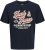 Jack & Jones Logo 2COL T-Shirt Blue - Koszulki - T-shirty meskie Duże Rozmiary - 2XL-14XL