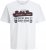 Jack & Jones Logo 2COL T-Shirt White - Koszulki - T-shirty meskie Duże Rozmiary - 2XL-14XL