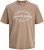 Jack & Jones Dover T-shirt Short Sleeve Brown - Koszulki - T-shirty meskie Duże Rozmiary - 2XL-14XL