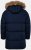 JP1880 Quilted Parka Lightweight and Warm with Faux Fur Hood Navy - Kurtki Męskie Duże Rozmiary - Kurtki Duże rozmiary 2XL-8XL