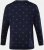 JP1880 Two-piece Pyjamas Long Sleeve and Long Trousers Navy - Bielizna & stroje kąpielowe - Bielizna & Stroje kąpielowe 2XL-8XL