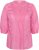 Kaffe Curve Karlia 3/4 Sleeve Blouse Pink - Bluzki & koszule - 
