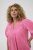 Kaffe Curve Karlia 3/4 Sleeve Blouse Pink - Bluzki & koszule - 