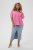 Kaffe Curve Karlia 3/4 Sleeve Blouse Pink - Bluzki & koszule - 