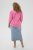 Kaffe Curve Karlia 3/4 Sleeve Blouse Pink - Bluzki & koszule - 
