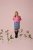 Kaffe Curve Karlia 3/4 Sleeve Blouse Pink - Bluzki & koszule - 