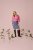 Kaffe Curve Karlia 3/4 Sleeve Blouse Pink - Bluzki & koszule - 