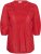 Kaffe Curve Karlia 3/4 Sleeve Blouse Red - Bluzki - 