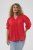 Kaffe Curve Karlia 3/4 Sleeve Blouse Red - Bluzki - 