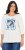 Ulla Popken Photo Graphic 3/4 Sleeve Tee Pearl White - Koszulki z nadrukiem dla kobiet - 