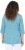 Ulla Popken Flower Print 3/4 Sleeve A-Line Tee Deep Aqua - Koszulki z nadrukiem dla kobiet - 