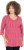 Ulla Popken Minimalist Ho Ho Ho Print 3/4 Sleeve Tee Salsa Red - Koszulki z nadrukiem dla kobiet - 