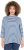 Ulla Popken Striped 3/4 Sleeve Turtleneck Tee Light Blue - Koszulki z nadrukiem dla kobiet - 