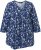 Ulla Popken Asymmetric Cowboy Boot Print Tee Dark Blue - Koszulki z nadrukiem dla kobiet - 