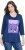 Ulla Popken Fashion Graphic T-Shirt Dark Blue - Koszulki z nadrukiem dla kobiet - 