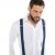JP1880 Suspenders X-Shape Navy - Akcesoria - 
