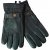 JP1880 Gloves Leather Warm Lining Black - Akcesoria - 