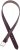 Ulla Popken Snake Embossed Belt Burgundy - Paski damskie - 