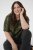 Kaffe Curve Mirana Sequin Blouse Ivy Green - Bluzki - 