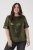 Kaffe Curve Mirana Sequin Blouse Ivy Green - Bluzki - 