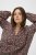 Kaffe Curve Belle Blouse Pink Black Graphic Flower - Bluzki - 