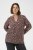 Kaffe Curve Belle Blouse Pink Black Graphic Flower - Bluzki - 