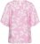 Kaffe Curve Marla Blouse Pink Frosting Chalk Leaf - Bluzki - 