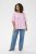 Kaffe Curve Marla Blouse Pink Frosting Chalk Leaf - Bluzki - 