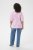 Kaffe Curve Marla Blouse Pink Frosting Chalk Leaf - Bluzki - 
