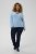 Kaffe Curve Jilanda V-Neck Pullover Blue - Swetry & dzianina - 