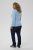 Kaffe Curve Jilanda V-Neck Pullover Blue - Swetry & dzianina - 