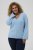 Kaffe Curve Jilanda V-Neck Pullover Blue - Swetry & dzianina - 