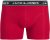 Jack & Jones Hector Solid Trunks 3-Pack Navy/Red/Grey - Bokserki - Bokserki 2XL-12XL