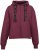 Nora Mikken GERTRUD Cropped Hoodie Burgundy - Bluzy & bluzy z kapturem - 