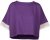 Nora Mikken AGNES Crop Top Purple - Koszulki - 