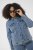 Kaffe Curve Vilana Denim Jacket Washed Blue - Kurtki jeansowe - 