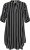 Kaffe Curve Milana Shirt Sukienka Czarny / Chalk pasek - Sukienki - 