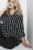 Kaffe Curve Milana Shirt Sukienka Czarny / Chalk pasek - Sukienki - 