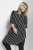 Kaffe Curve Milana Shirt Sukienka Czarny / Chalk pasek - Sukienki - 