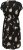 Kaffe Curve Jenna Sukienka Czarny/Brown Flower print - Sukienki - 
