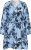 Kaffe Curve Aliana Dress Blue Flower Animal - Sukienki midi - 