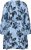 Kaffe Curve Aliana Dress Blue Flower Animal - Sukienki midi - 