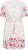 Kaffe Curve Rosa Mini Dress White Rose Border Flower - Sukienki mini - 